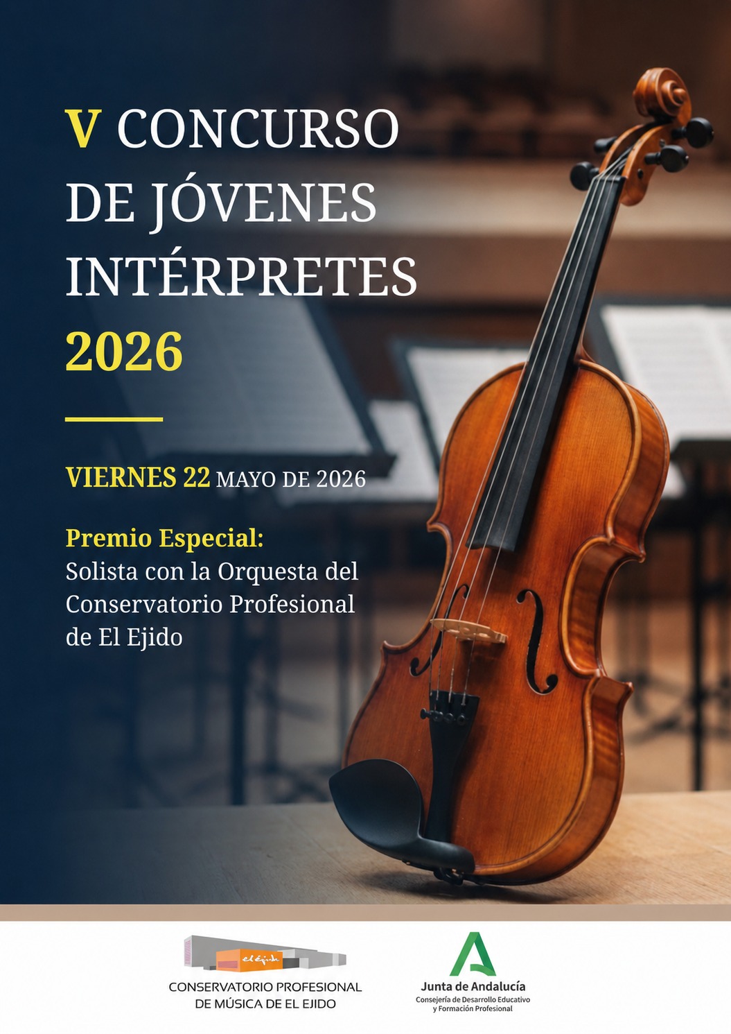 Cartel Concurso jóvenes intérpretes 2026